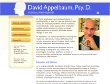 Tablet Screenshot of drdavidappelbaum.com